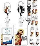 Plifal ID Badge Holder with Lanyard and Retractable
