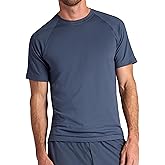 Gaiam Mens Supine Crewneck Top, Relaxed Fit, Stretch Midweight Material