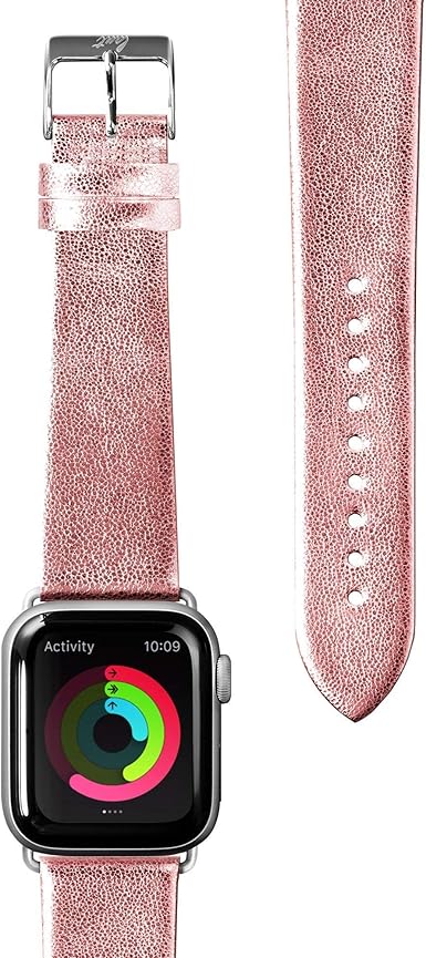 LAUT - Correa de reloj de cuero metálico para Apple Watch ...