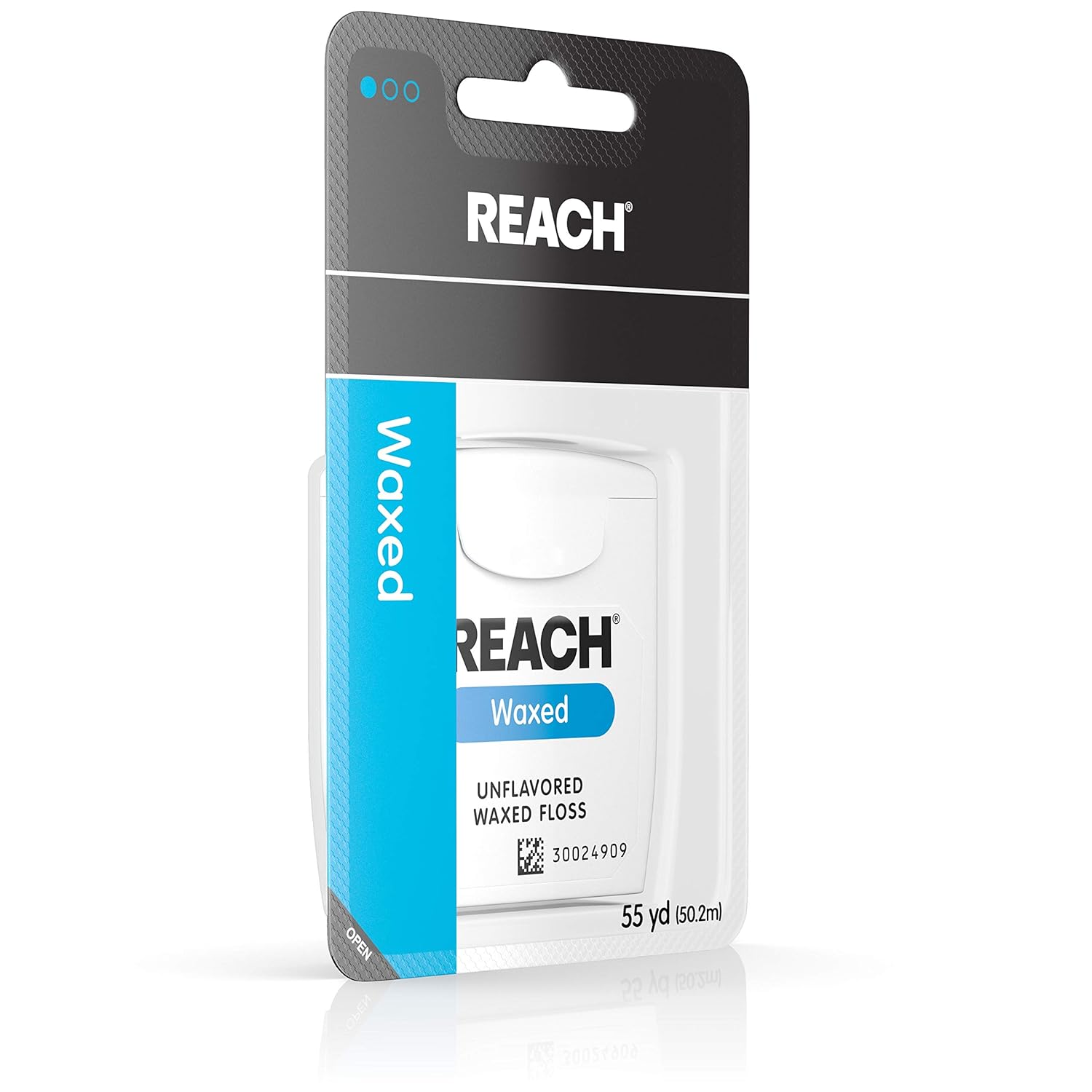 REACH Unflavored Waxed Dental Floss, 55 yds (Pack of 3) : Beauty