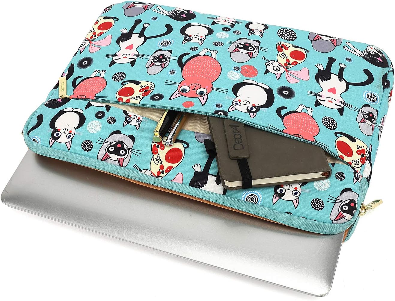 KAYOND Nylon Fabric 14 inch laptop sleeve, for 14.1 Inch Notebook Computer and Macbook pro 15.4 (A1707 A1990) - Image 5