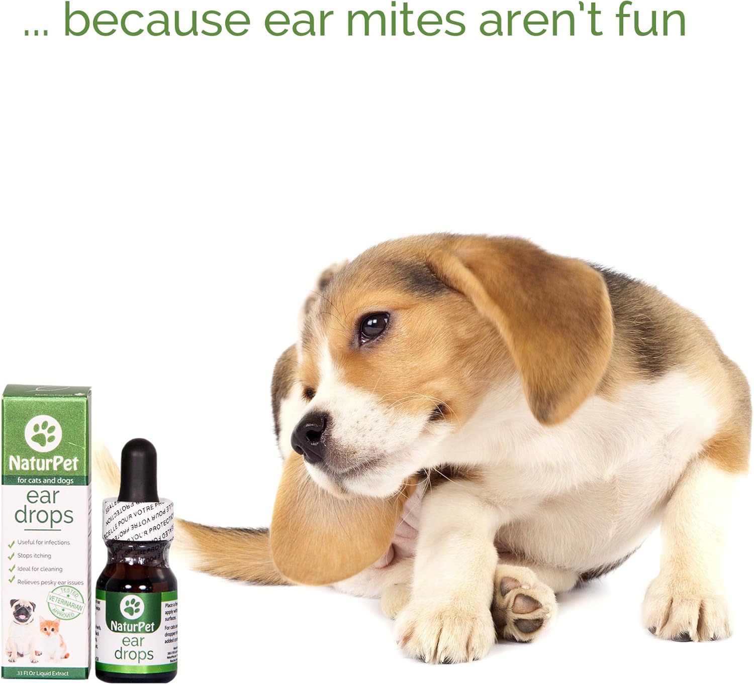 Amazon Naturpetイヤードロップス犬のための自然な耳の感染症の薬 Jtogo Jp犬用イヤークリーナーキャットイヤークリーナー ワックス 酵母 かゆみ 不快な匂いを解消 Naturpet ペット用品 通販