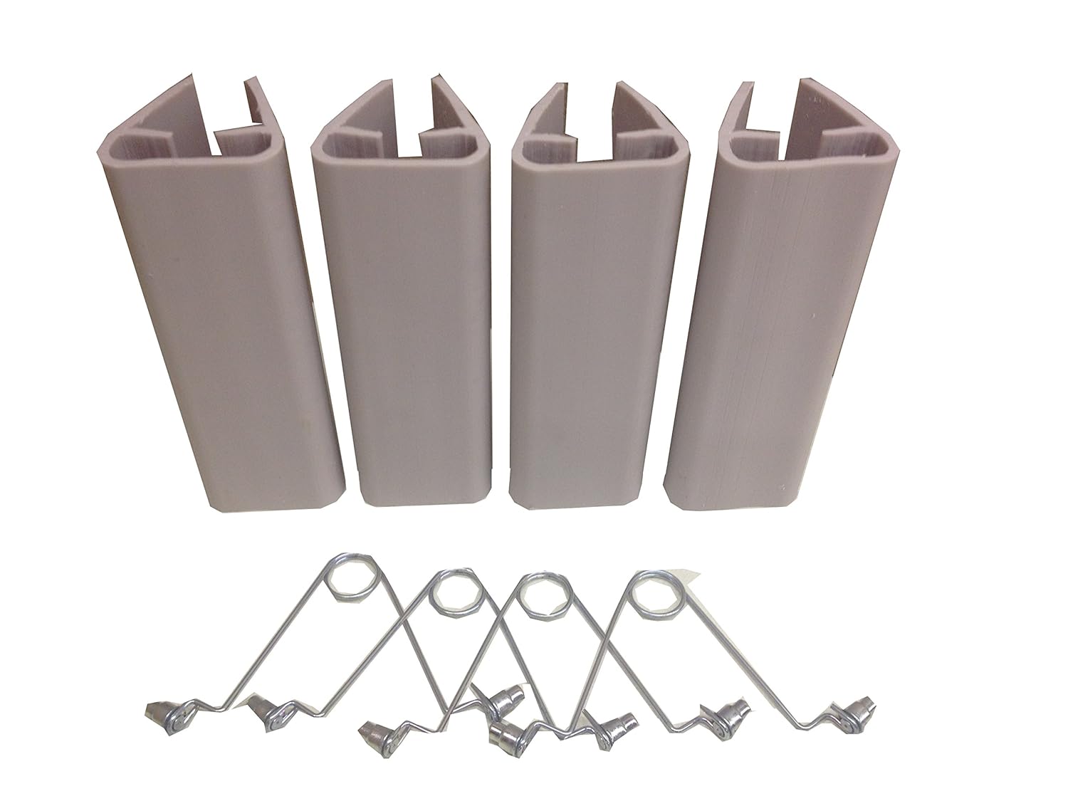 Case of 4 Plastic RidgURak 9" Pallet Rack Upright Post