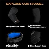ionocore Tennis Elbow Support Strap with EVA Pad – Unisex One Size view 6