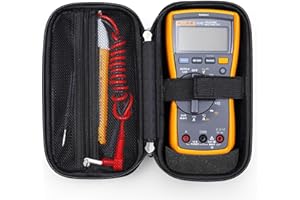 KingSung Hard Case Compatible with Fluke 117/116/101 & Klein Tools MM400 Multimeter, Carrying Case Protecting Meter, Yellow