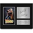 HWC Trading Back to the Future Printed Autograph USL Signed Michael J Fox Christopher Lloyd Print Photo Picture Display - US Letter Size