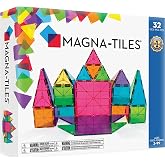 MAGNA-TILES Classic 32-Piece Magnetic Construction Set, The Original Magnetic Building Brand