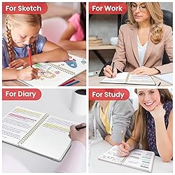 Taja Blank Spiral Journal Notebook for Women