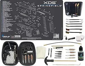 EDOG Springfield Armory XD (Exploded View) Pistol Cleaning Mat &amp; Range Warrior Handgun Cleaning Kit &amp; E.D.O.G. Tac Pak Cleaning Essentials