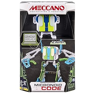 Meccano by Erector, Micronoid Code Zapp Programmable Robot Building Kit