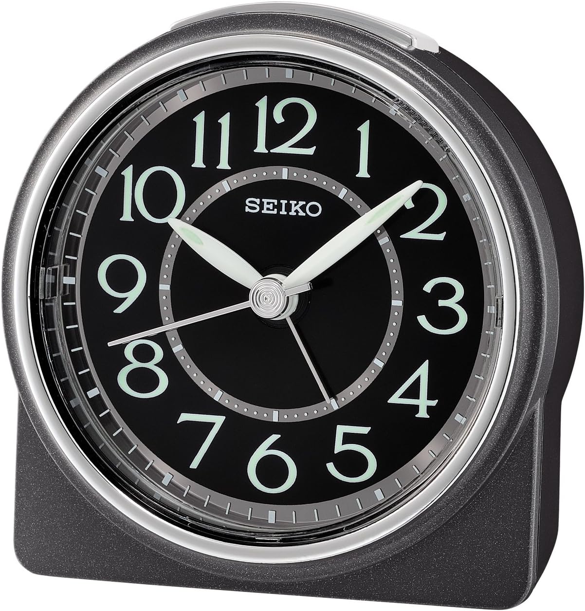 Seiko Alarm clock, Black, 9.1 x 8.6 x 4.1 Amazon.co.uk Kitchen & Home
