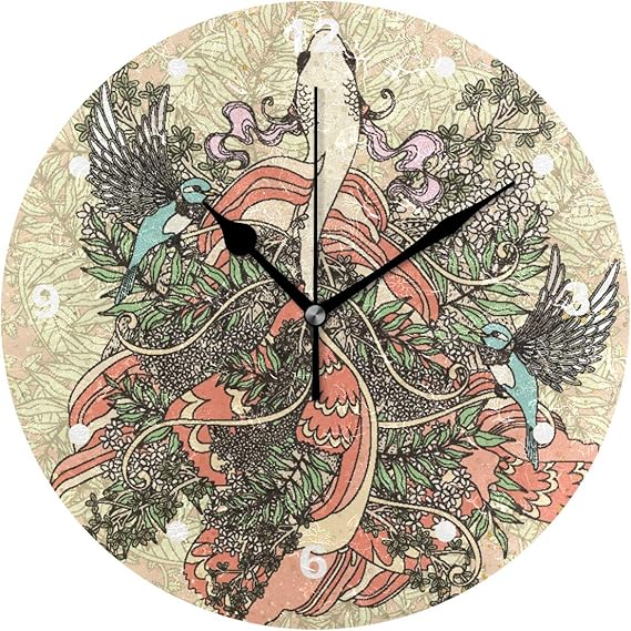 SUNOP Reloj para niños con diseño de colibrí étnico impreso en aceite 1