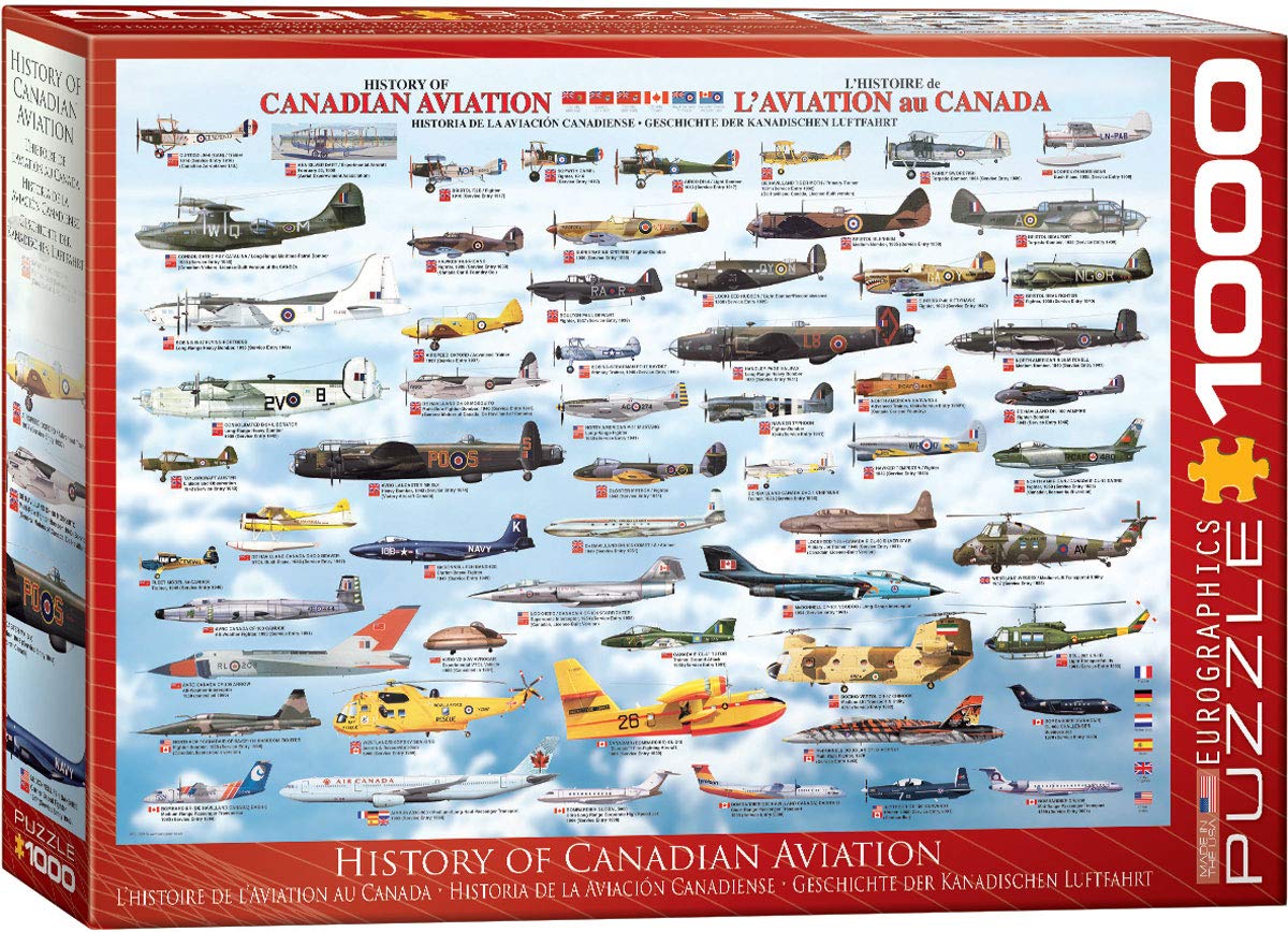 EuroGraphics History Canadian Aviation Puzzle de 1000 piezas (6000-0231)