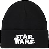 Bioworld Star Wars Starwars Embroidery Speckled Yarn Acrylic Knit Beanie Cuff Beanie