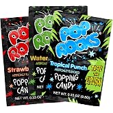The Hampton Candy Company Pop Rocks Candy 3 Pack, Watermelon, Strawberry, Tropical Punch