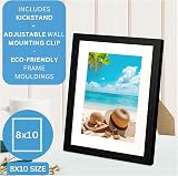 Clay Roberts 8x10 Picture Frame Black Freestanding Wall Mountable 20x25 cm view 2