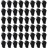 Pistha 48 Pairs Winter Gloves Knit Warm Gloves Magic Glove Bulk Pack Christmas Gift for Men Women Teens Homeless Cold Weather