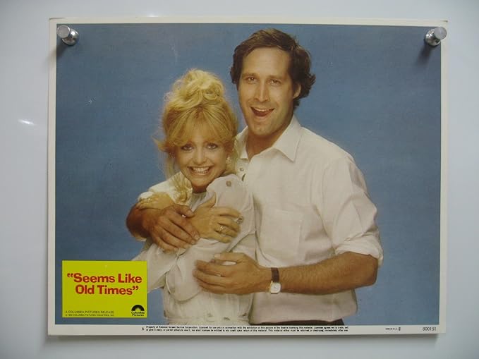Amazon Com Movie Poster Seems Like Old Times 6 1980 Chevy Chase Comedy Fn Entertainment Collectibles