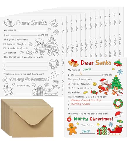 Amazon.com : LUXPaper Letter to Santa Kit | Letter
