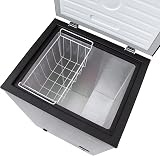 Willow W99CFB 99L Freestanding Chest Freezer Black Garage Safe view 6