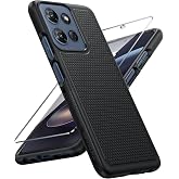 FNTCASE for Moto G 2026/2025 Phone Case: Dual Layer Non Slip Shockproof | Moto G Play 2026/G Power 2025 Case With Screen Protector, Military Drop Protection, Matte Protective Daily Phone Cover, Black