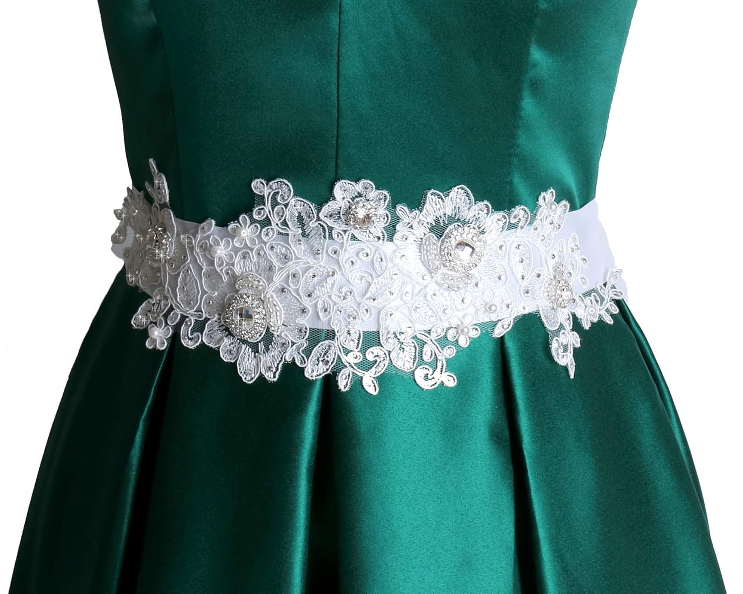 flower girl rhinestone sash