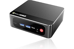 Beelink Mini PC SER5 Pro, AMD Ryzen 7 5825U (Up to 4.5GHz), 16GB DDR4 RAM 500GB SSD, Radeon 8CUs Graphics, WiFi 6/ BT5.2/ DP+USB-C+HDMI 4K Triple Display/ USB3.2/2.5G LAN Home/Office Desktop Computer