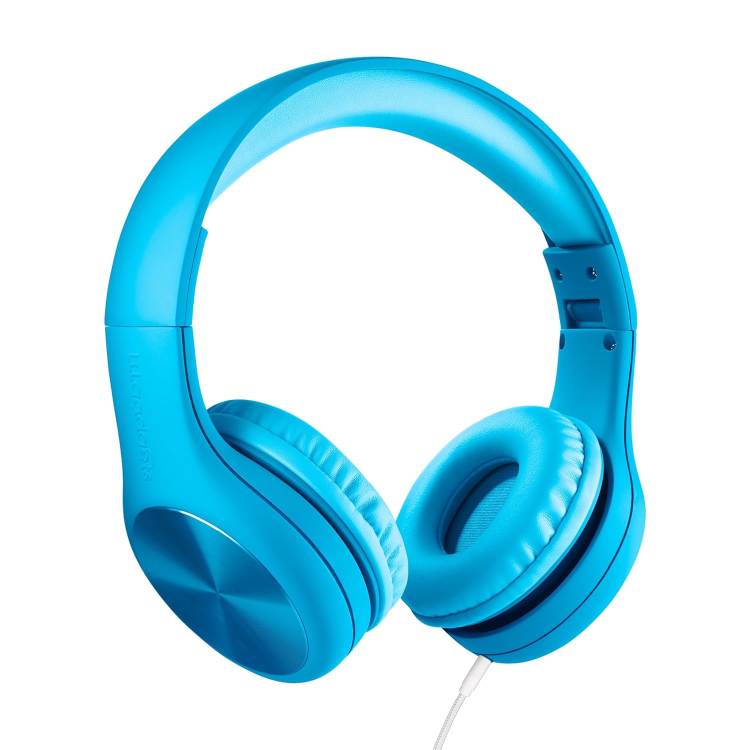 LilGadgets New Connect+ Pro Premium Volume Limited Wired Headphones with SharePort for Children/Kids (Blue)