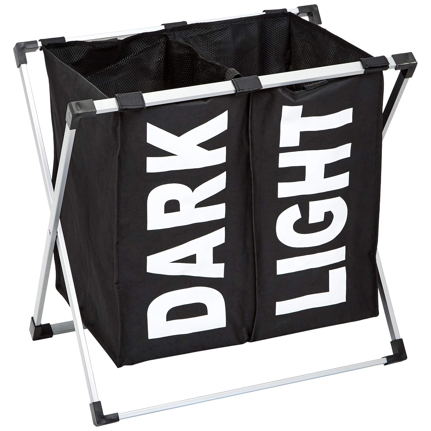 AmazonBasics Double Laundry Basket Hamper, Black Amazon.co.uk Kitchen