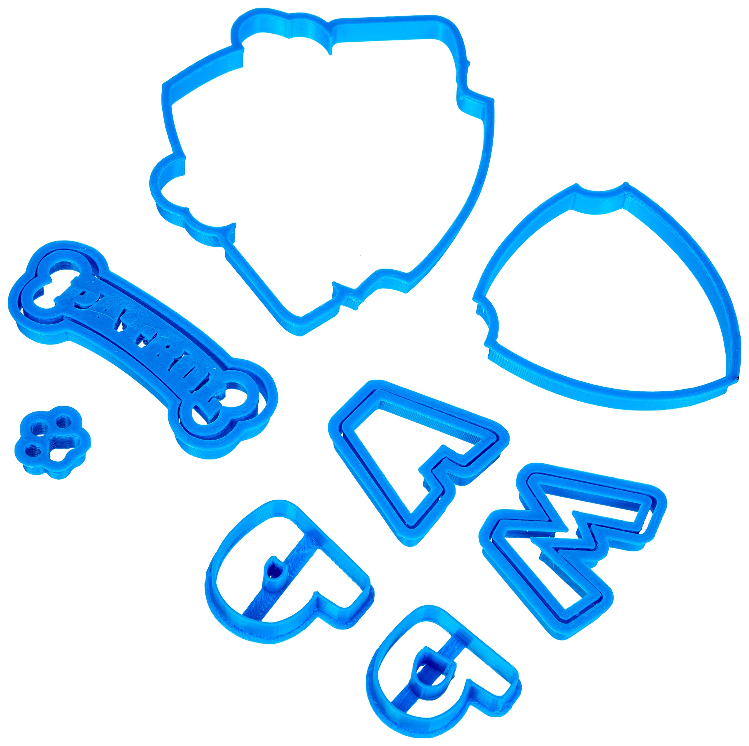 Cuticuter Paw Patrol Fondant Cutter, Blue, 8 x 7 x 1.5 cm