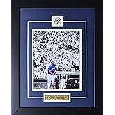 Vladimir Guerrero Jr. Toronto Blue Jays 2025 ALDS Grand Slam Bat Flip Baseball Memorabilia 8x10 Frame (Crowd Spotlight)