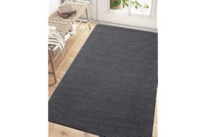 DEXI Front Door Mat Indoor, 35.9x59 Entrance Rug Non Slip, Thin Absorbent Muddy Trapper Doormat Easy Clean Washable for Entry