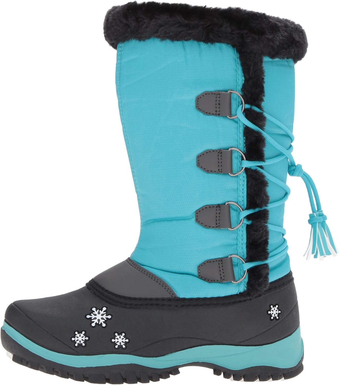 girls teal snow boots