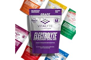 VITALYTE Electrolytes Powder - Isotonic Electrolyte Drink Mix for Energy Boost & Recovery - Hydration Powder to Boost Endurance & Reduce Fatigue | Electrolytes Powder Packets Supplements - Grape