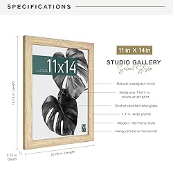 MCS Studio Gallery 11x14 Picture Frame Natural
