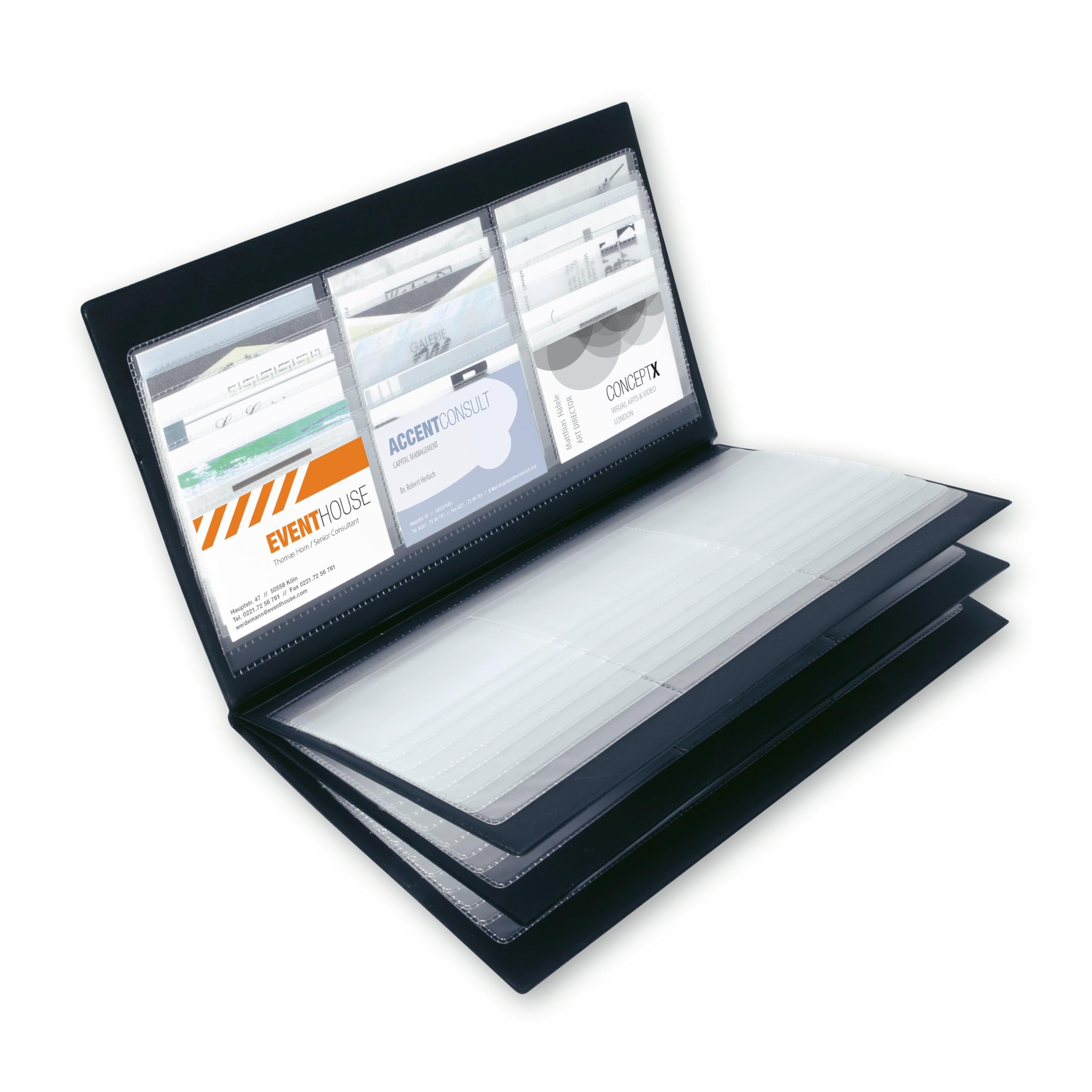 SIGEL VZ175 Business Card Album for up to 288 cards, Black