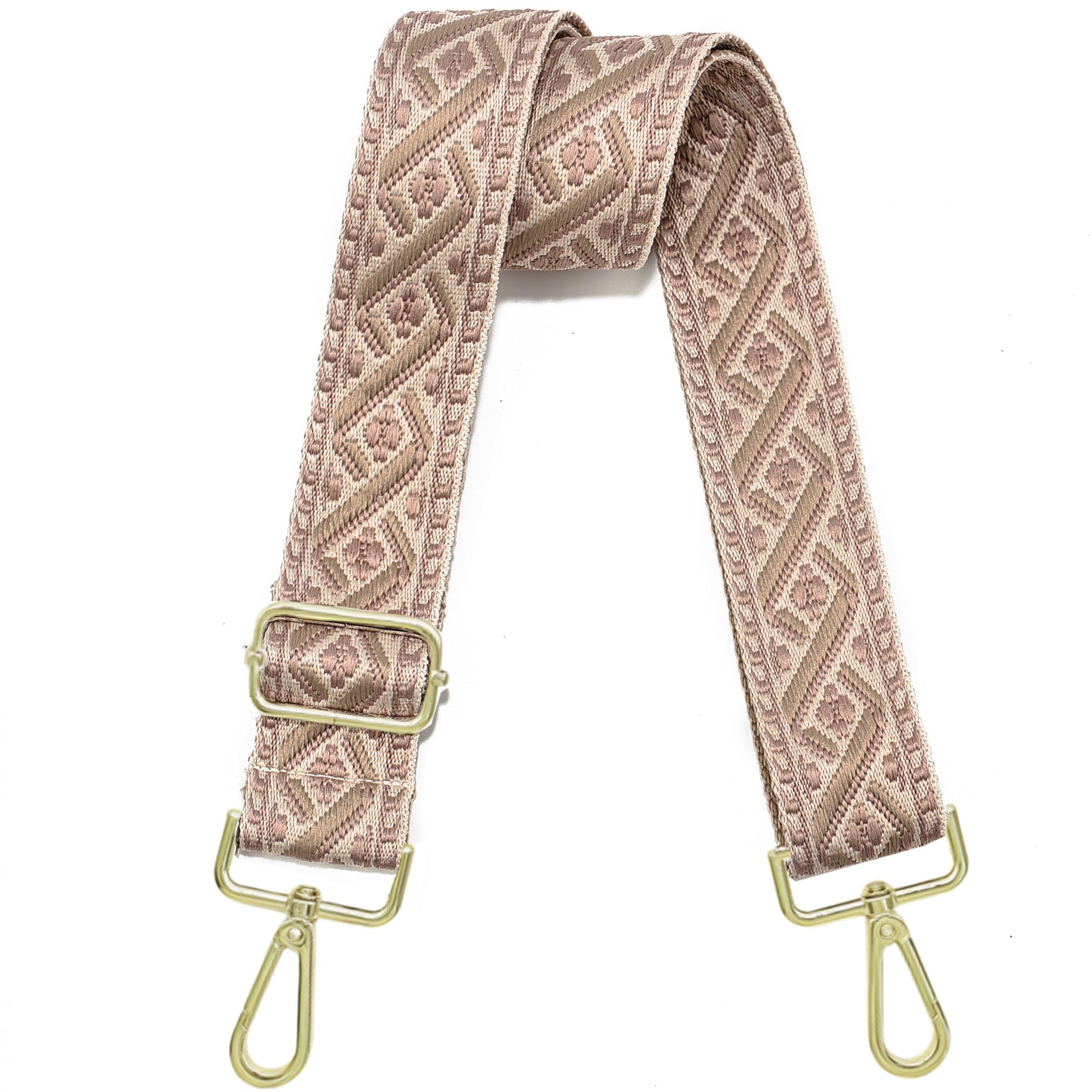 Photo 1 of 1.5" Wide Purse Strap Adjustable Replacement Gold Hardware Long Crossbody Bag Strap for Thick Shoulder Bags Canvas Handbags Straps