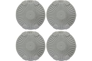 Mixzeny A200 Humidifier Filter with Activated Carbon Compatible with BONECO & AIR-O-Swiss Ultrasonic Humidifier, 4 Pack Gray