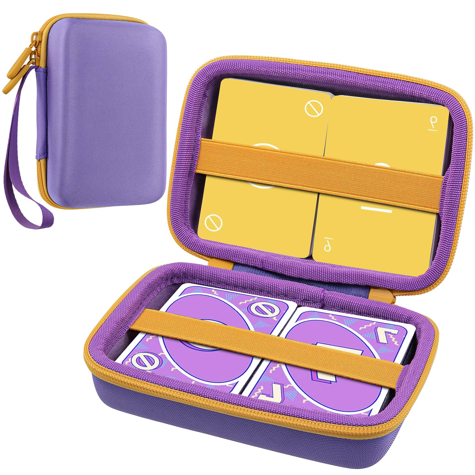 Aenllosi for Uno Card Games Protective Storage Case, Accommodate at Least 216, up to 324, Not Including Cards (Purple, Case Only)