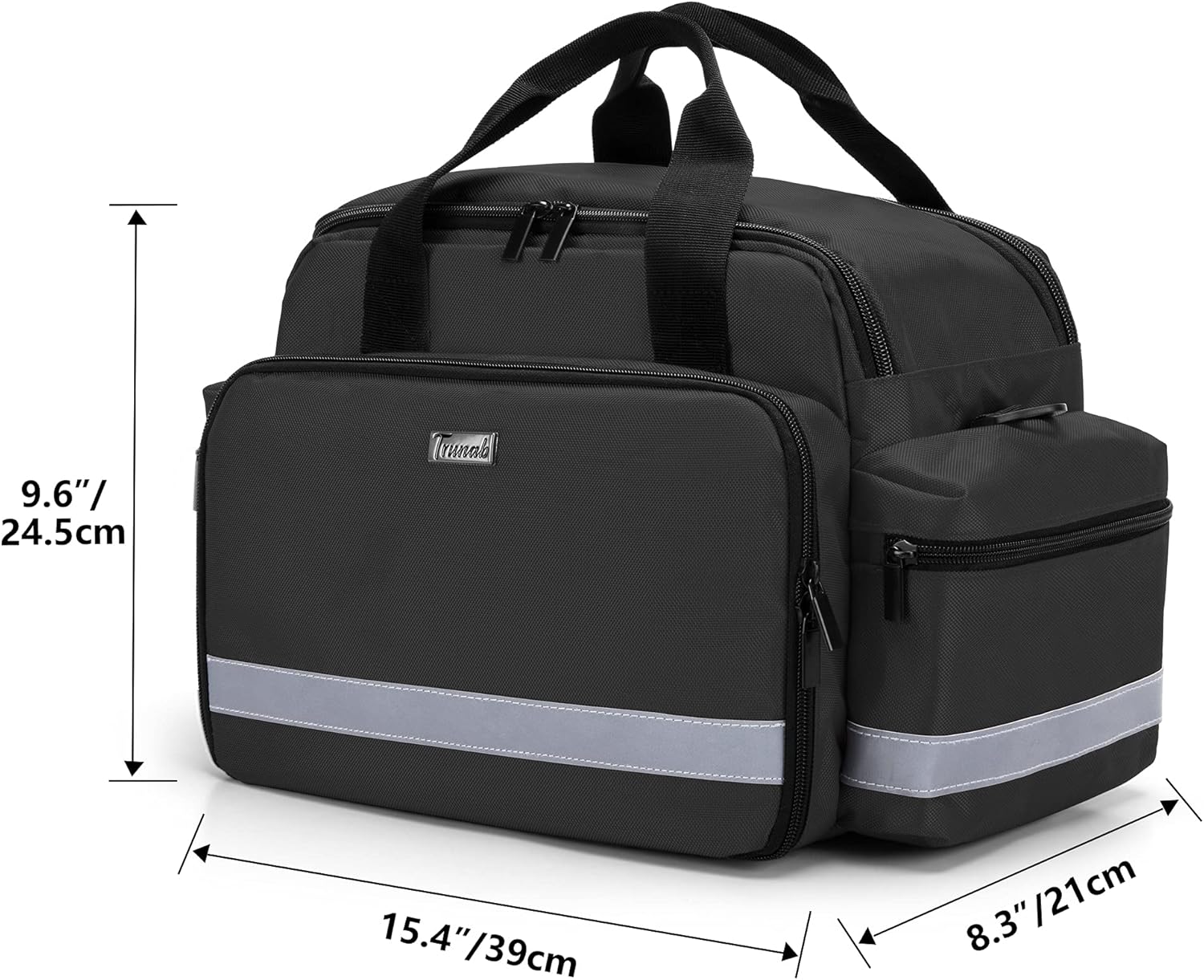 Trunab Medical Supplies Bag, Nurse Bag with Handle and Shoulder Strap for Home Health Care, Hospice Visit, Travel, or Emergency Event, Black, Bag Only: Health & Personal Care