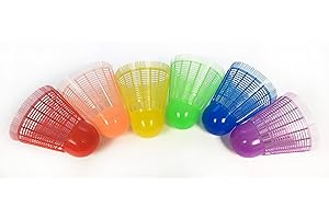 Palos Sports - Heavy Duty Giant Fun Bird Oversized Shuttlecocks - Set of 6, One of Each Color