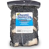 Boyd Chemi‑Pure Blue 5.5 oz Bulk (6 Pack) Aquarium Filtration Media Premium Carbon + Ion‑Exchange Resins in Nylon Bag Clears Toxins, Phosphates &amp; Metals