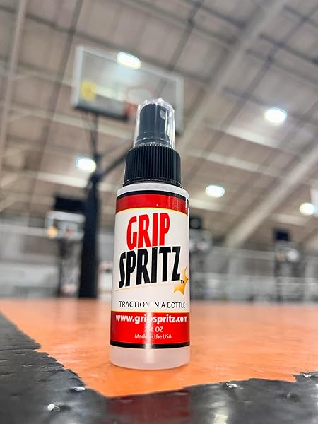 GRIP SPRITZ – BASKETBALL SHOE GRIP SPRAY – IMPROVE SOLE TRACTION & COURT GRIP – REJUVENATE & ELONGATE SNEAKER LIFE – ANTI SLIP GRIP & PERFORMANCE ENHANCER – BASKETBALL ACCESSORY
