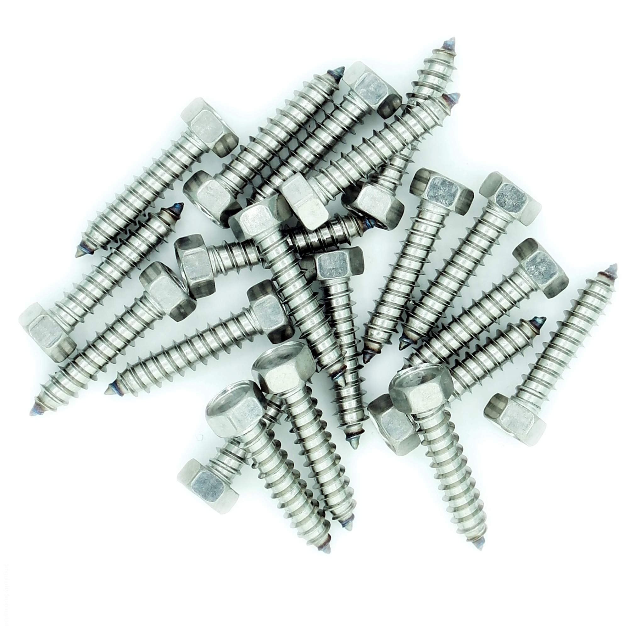 No.10 x 0.5 (4.8mm x 13mm) Hex Self-Tapping Screw - Stainless Steel (A2) (Pack of 20)