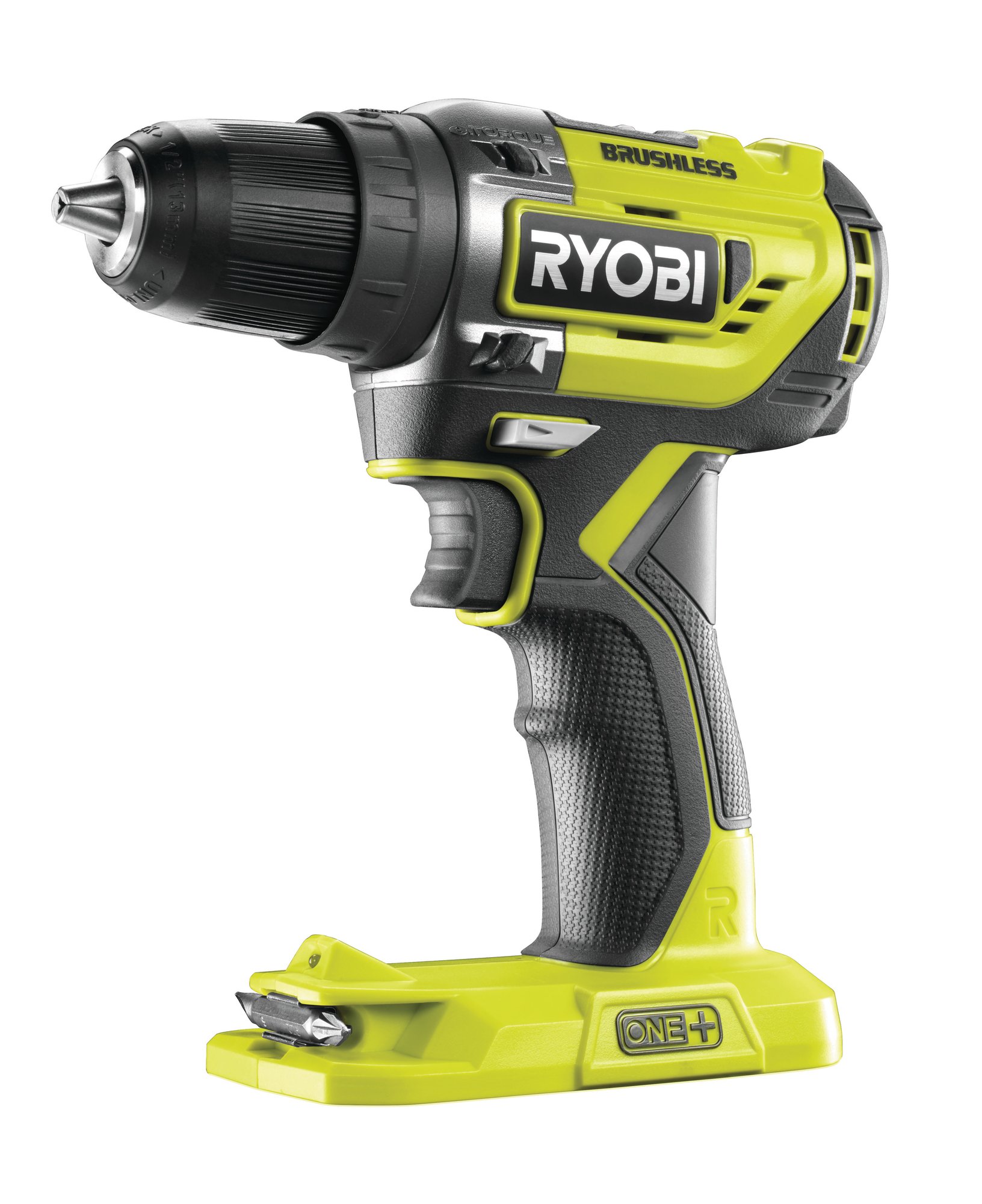 Ryobi R18DD5-0 ONE Plus Cordless Brushless Drill Driver, 18 V, Hyper Green