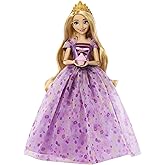 Mattel Disney Princess Birthday Celebration Rapunzel Deluxe Fashion Doll, Inspired by Disney Tangled Movie, Special Occasion 