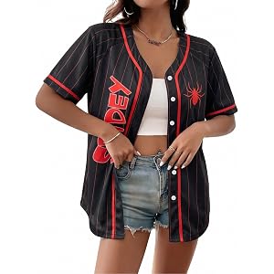 MOUSYA Spider Shirt Woman Spider Mom Shirts Mom and Toddler Matching Outfit | Spider Web Baseball Jersey Mommy and Me Shirts