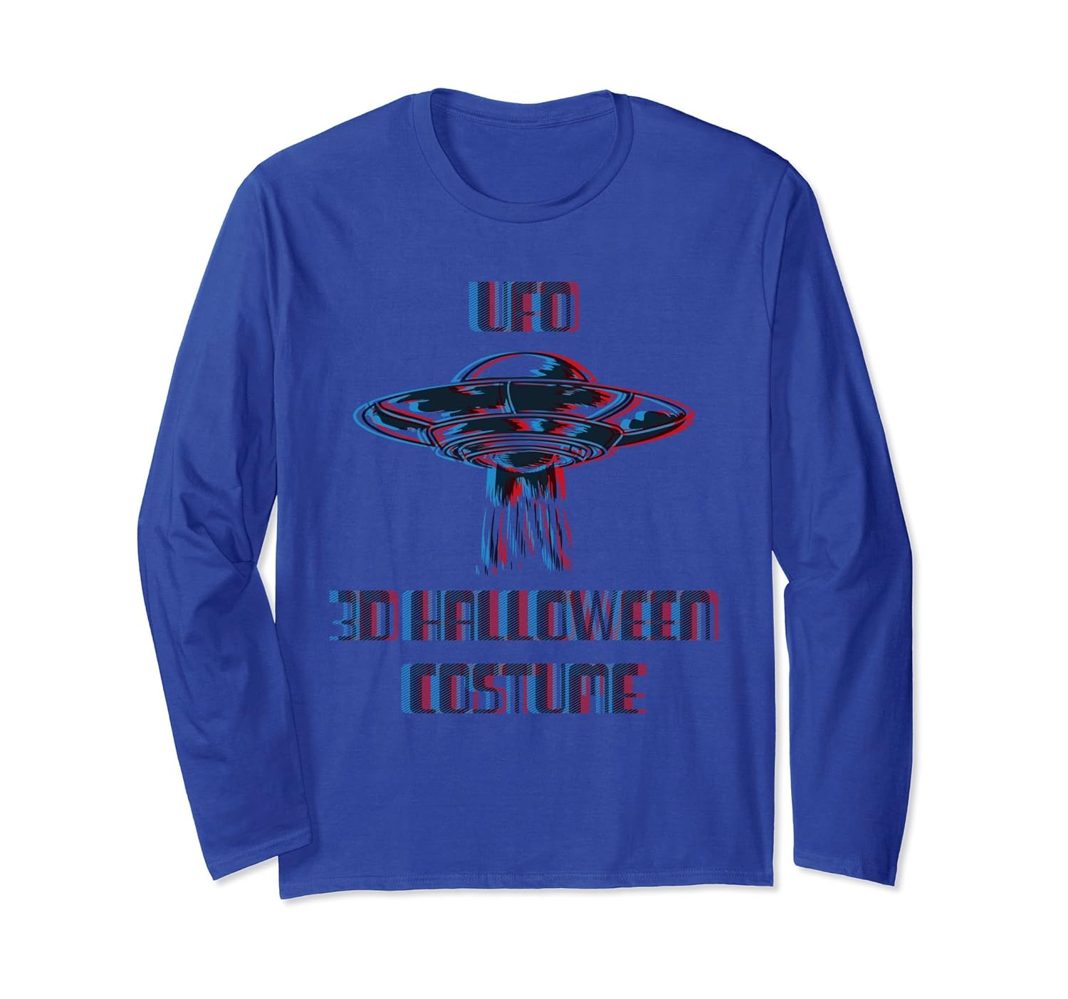 Funny 3D UFO Halloween Costume Long Sleeve Shirt-ANZ