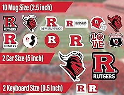 Rutgers Stickers for Gift, Car, Water