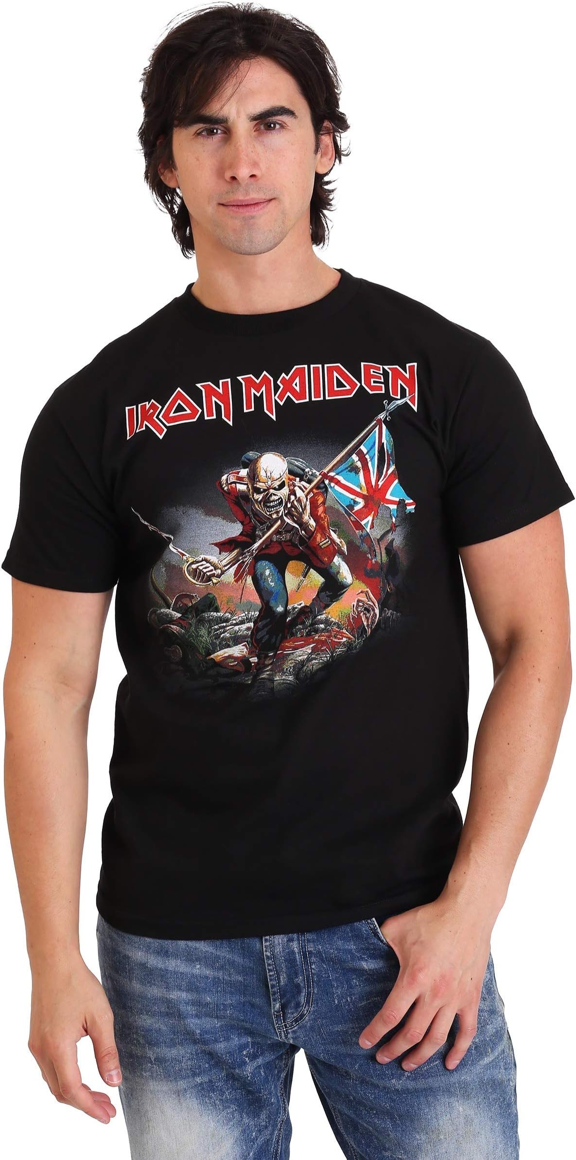 Mens Iron Maiden The Trooper Black T-Shirt